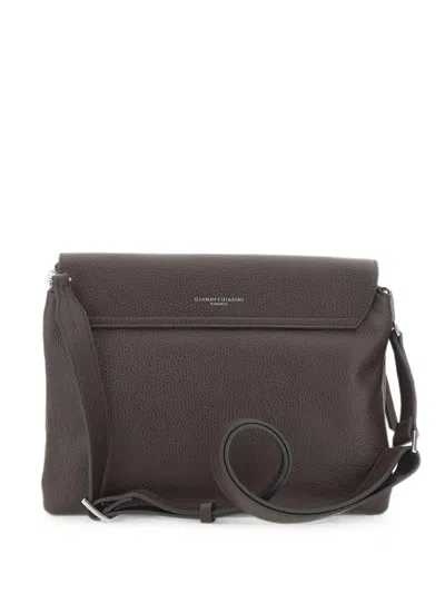 Gianni Chiarini Medium Three Hammered-leather Shoulder Bag In White