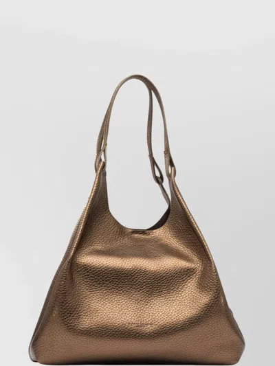 Gianni Chiarini Metallic Dual Handle Textured Shoulder Bag