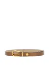 Gianni Chiarini Metallic Leather Belt In Brown