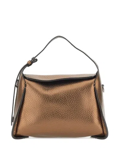 Gianni Chiarini Metallic Tote Bag In Brown