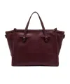 Gianni Chiarini Marcella Leather Shopping Tote Bag In Red