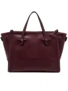 Gianni Chiarini Marcella Leather Shopping Tote Bag In Red