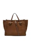 Gianni Chiarini Miss Marcella 32 Brown Leather Tote Bag  In Brown