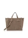 Gianni Chiarini Miss Marcella 32 Suede Bag In Brown