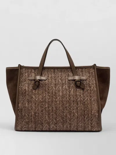 Gianni Chiarini Miss Marcella 32 Tote Bag Buckle Handles In Brown