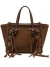Gianni Chiarini Tassel-embellished Suede Tote Bag