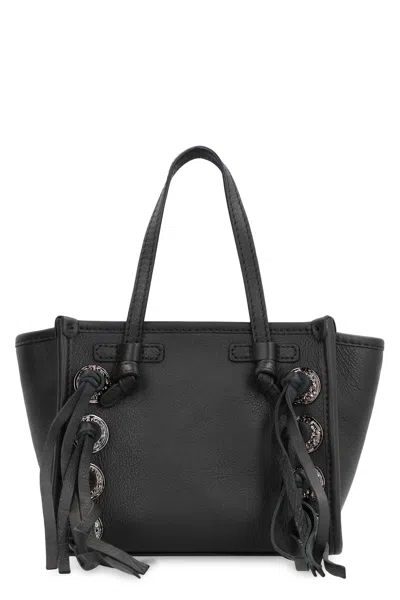 Gianni Chiarini Miss Marcella Black Leather Bag With Fringes