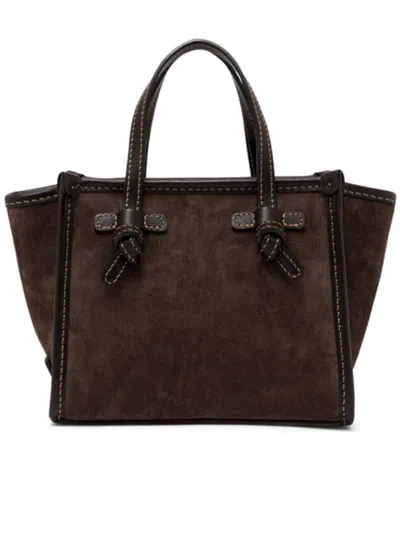 Gianni Chiarini Miss Marcella Brown Suede Handbag