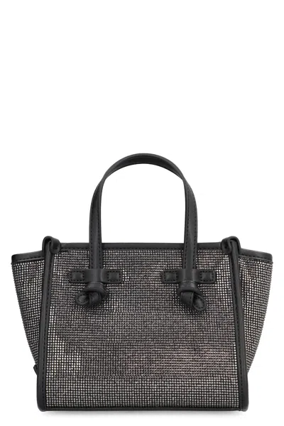 Gianni Chiarini Miss Marcella Embellished Handbag In Light Black