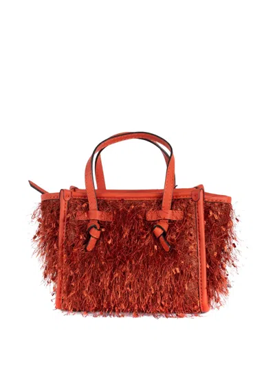 Gianni Chiarini Miss Marcella Fringed-embellishment Tote Bag In Red