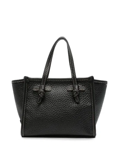 Gianni Chiarini Miss Marcella Grained-leather Tote Bag In Black