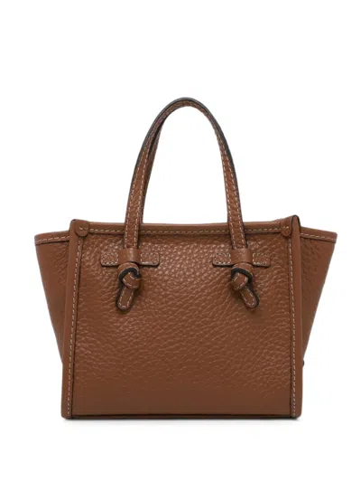 Gianni Chiarini Miss Marcella Knotted Leather Tote Bag In Red