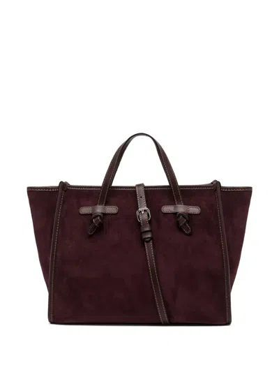 Gianni Chiarini Miss Marcella Suede Tote Bag In Red