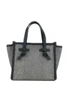 Gianni Chiarini Shoulder Bags With Chevron Pattern And Top Handles In Black