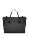 Gianni Chiarini Miss Marcella 32 Smooth Leather Tote Bag In Black