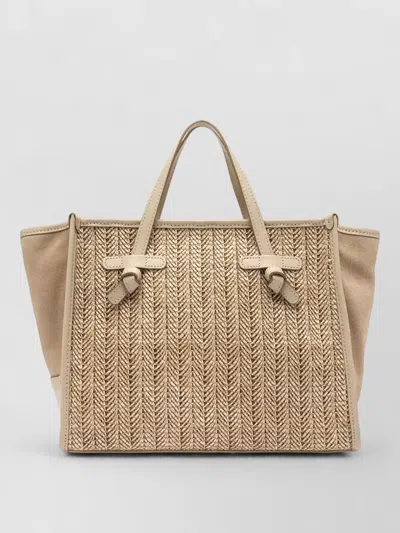 GIANNI CHIARINI MISS MARCELLA TOTE BAG WOVEN TEXTURE