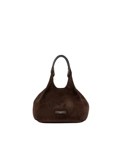 Gianni Chiarini Moka Dua Suede Tote Bag In Brown