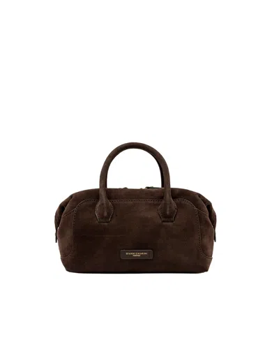 Gianni Chiarini Moka Gemma Suede Handbag In Brown