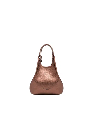 Gianni Chiarini Moon Dua Pebble Grain Leather Tote Bag In Beige