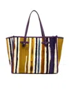 Gianni Chiarini Multicolor Marcella Shopping Bag In Purple