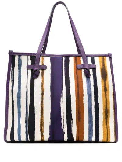 Gianni Chiarini Multicolor Marcella Tote In Purple