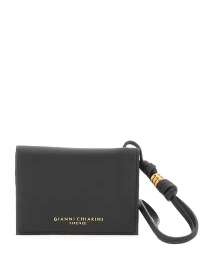 Gianni Chiarini Nappa Card Holder In Black