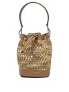 Gianni Chiarini Natalia Bucket Bag In Beige