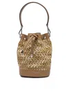 Gianni Chiarini Natalia Bucket Bag In Beige