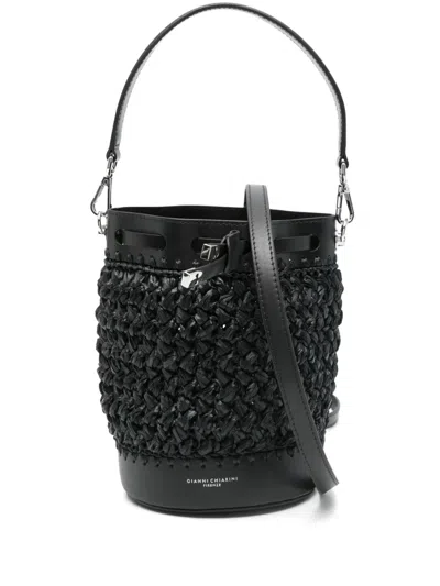 Gianni Chiarini Natalia Bucket Bag In Black
