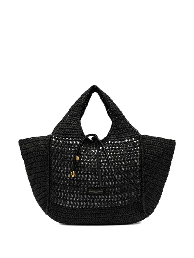 Gianni Chiarini Nefeli Woven Tote Bag In Black