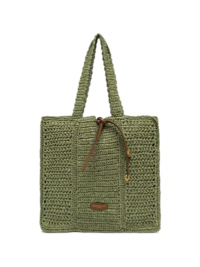 Gianni Chiarini Nefeli Crochet Tote Bag In White