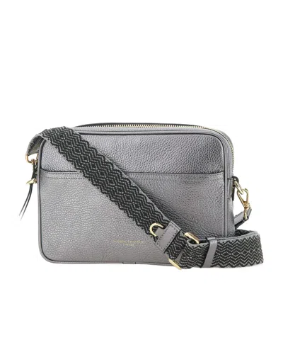 Gianni Chiarini Nina Logo Stamp Shoulder Bag In Gray