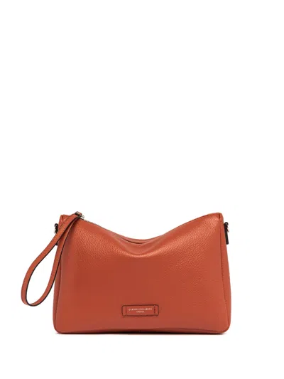 Gianni Chiarini Nora Clutch Bag In Hammered Leather In Black
