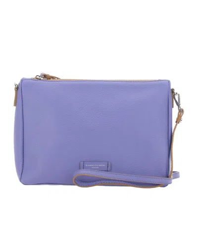 Gianni Chiarini Nora Logo Patch Pouch In Blue