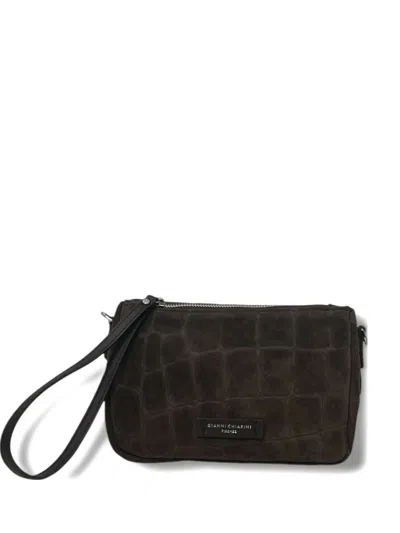 Gianni Chiarini Nora Pouch Bag In Brown