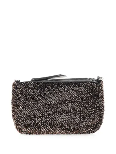Gianni Chiarini Nora Pouch Sequin-embellished Clutch Bag In Pink