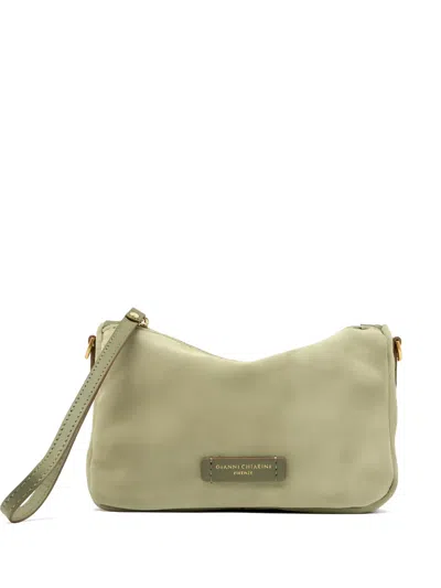 Gianni Chiarini Nora Suede Clutch Bag In Green
