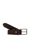 Gianni Chiarini Nubuck Leather Buckle Belt In Brown