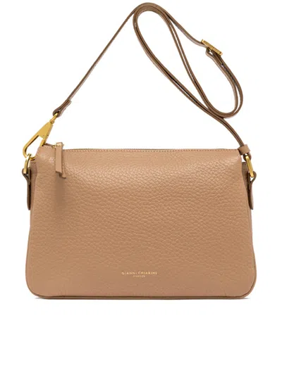 Gianni Chiarini Nude Neutrals Leather Satchel Brooke