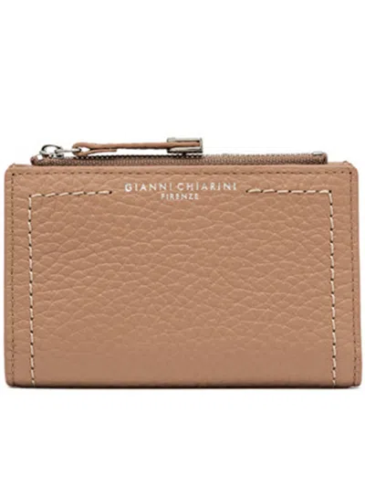 Gianni Chiarini Nude Neutrals Leather Wallets Bubble In Brown