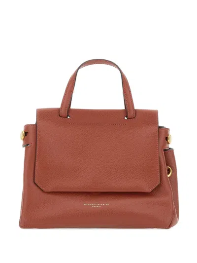Gianni Chiarini Ottavia Leather Tote Bag In Brown