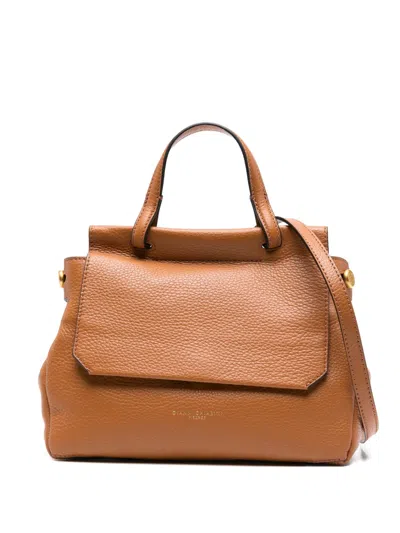 Gianni Chiarini Ottavia Leather Tote Bag In Brown