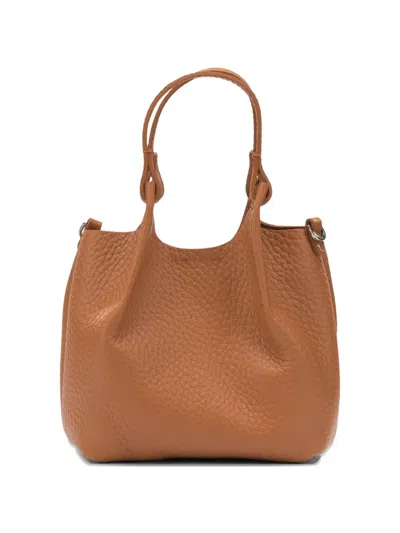 Gianni Chiarini Pebble-grain Leather Tote Bag In Brown