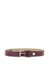 Gianni Chiarini Pebble-textured Buckle Belt In Brown
