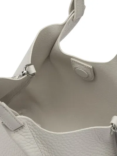 Gianni Chiarini Pebbled-leather Tote Bag In Neutral