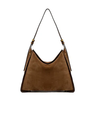 GIANNI CHIARINI PENELOPE SUEDE SHOULDER BAG