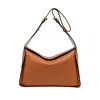 Gianni Chiarini Penelope Handbag In Double Grain Leather In Brown