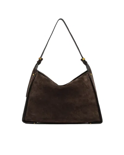 Gianni Chiarini Penelope Moka Shoulder Bag In Brown