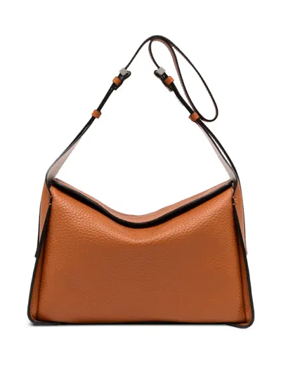 Gianni Chiarini Penelope Shoulder Bag In Braun