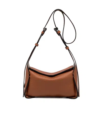 Gianni Chiarini Penelope Shoulder Bag In Brown